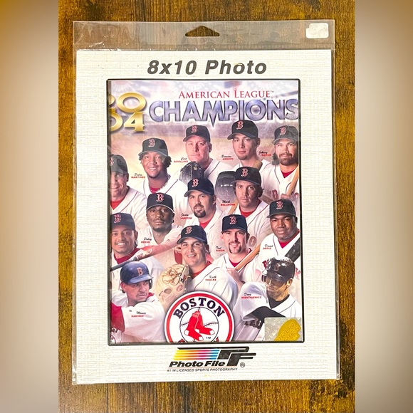 Photo File Other - 💥🔥 Boston Red Sox 2004 American League Champs Photo From Original Negative 8x10
